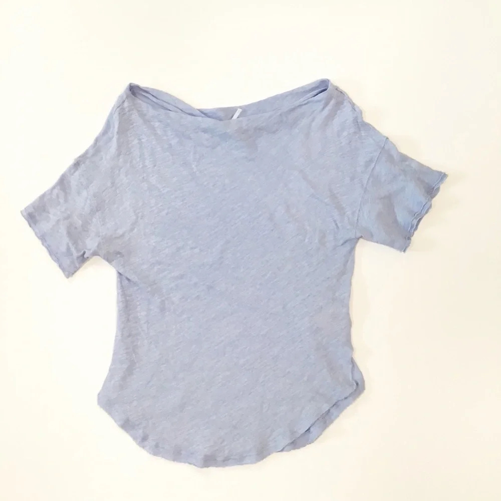 FREE PEOPLE Light Blue Shirt Size Extra Small